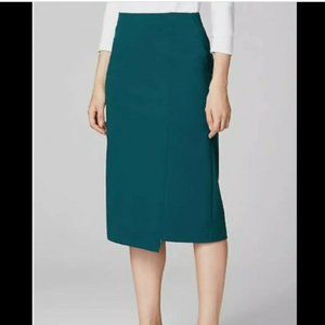 BRANDNEW J.Jill Ponte Skirt Persian Blue Teal Women' Size M Pencil Slit